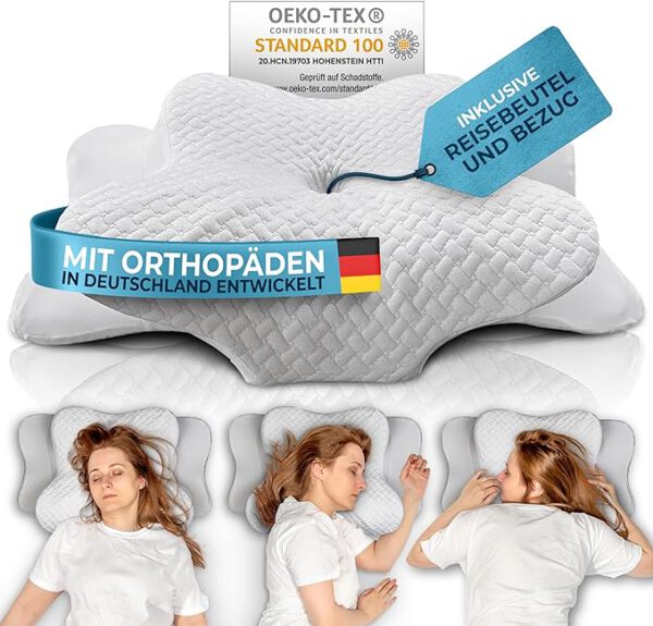 Glückstoff® Orthopädisches Kissen Doktor Schnarch